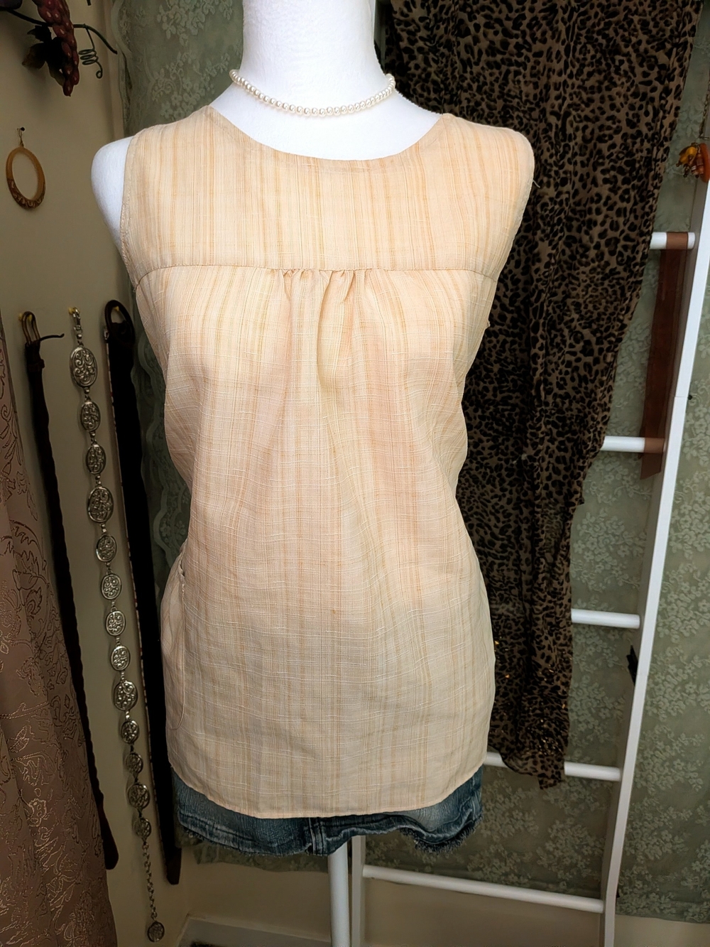Pastel Yellow Babydoll Top W Pocket Coquette